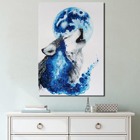 Tableau Loup Hurlement